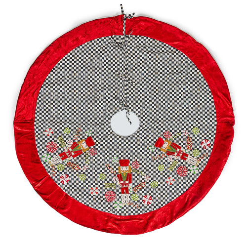 Courtly Check Holiday Nutcracker Tree Skirt