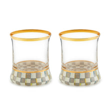 Cargar imagen en el visor de la galería, Sterling Check Tumbler Glass, Set of 2