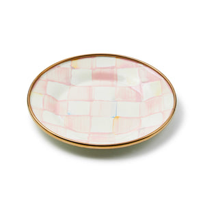 Rosy Check Appetizer Plates, Set of 4