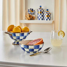 Cargar imagen en el visor de la galería, Royal Check Enamel Simply Anything Bowl