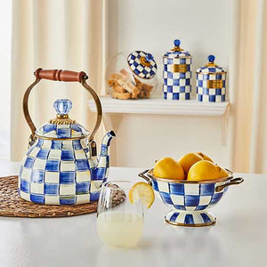 Royal Check Enamel Simply Anything Bowl